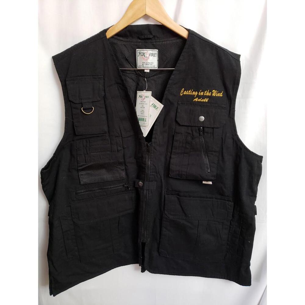 FOXFIRE Tactical Mens XXL Black "ultimate Vest" Thunder River Gear  Outdoors NWT